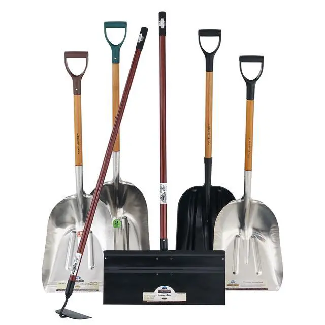 Alt view image 3 of 3 - Manufacturing Heavy Duty Super Tuff Aluminum Straight Edge Scoop Shovel (.125 Thick Aluminum, 52-Inch)