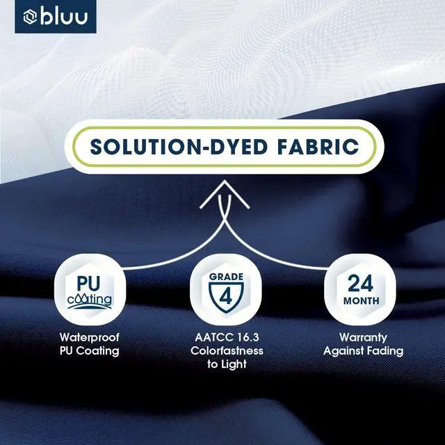 Alt view image 2 of 6 - BANYAN 10 FT Patio Offset Umbrella Outdoor Cantilever Umbrella Hanging Umbrellas, 24 Month Fade Resistance & Water-repellent UV Protection Solution-dyed Fabric Canopy with Infinite Tilt, Crank & Cross