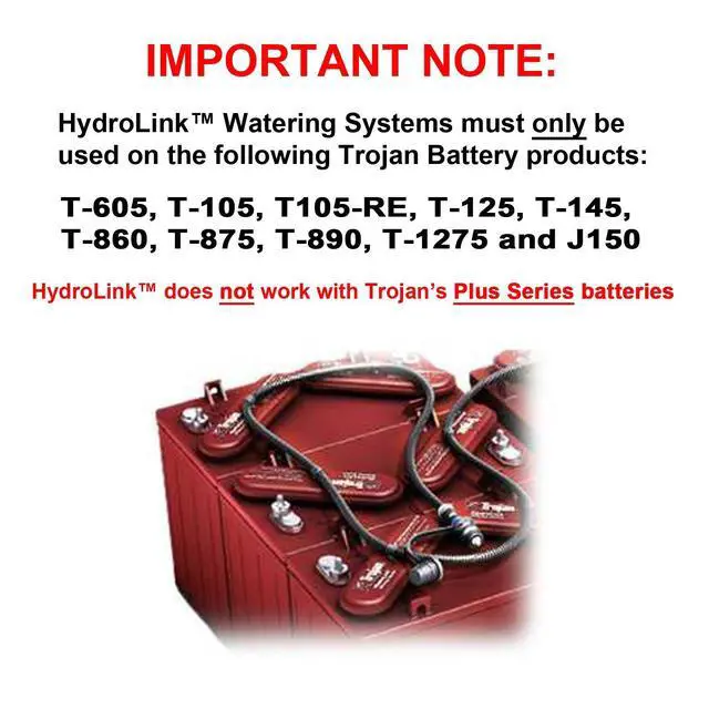 Alt view image 2 of 6 - HydroLink Watering System for 48V Universal 6V Battery Kit Plus HANDPUMP