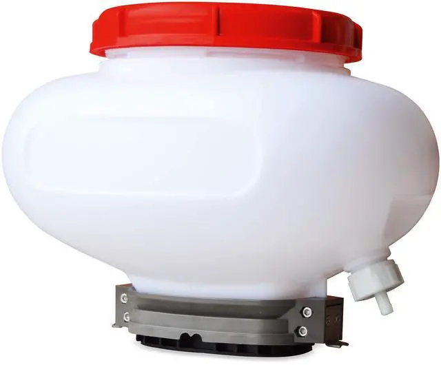 Main image of Tomahawk 4 Gallon Backpack Motorized Spreader for Granular Fertilizer, Seed, Feed, Salt Ice (4 Gallon Liquid Tank)