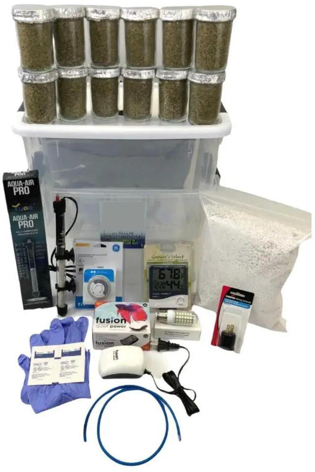 Main image of 12 Jars Mushroom Growing Kit Ultimate Fast Automated Cultivation Equipment