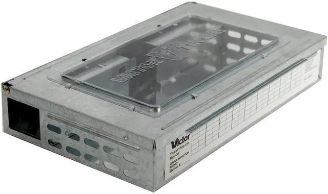 Main image of M308 Tin Cat Humane Live Mouse Trap Clear Lid (Pack of 12)