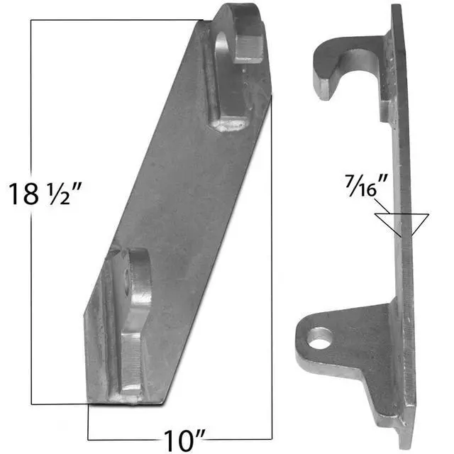 Alt view image 2 of 6 - Mounting Brackets Pair Fits John Deere Global Euro Loaders