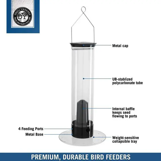 Alt view image 6 of 6 - YCPT-360-M Yankee Tipper Bird Feeder, 5 lb, Black