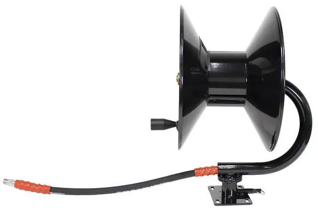Alt view image 4 of 6 - 5100 PSI 3/8" x 100' Pressure Washer Hose Reel with 360 Degree Swivel Base