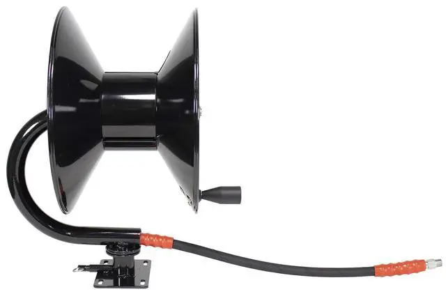 Alt view image 6 of 6 - 5100 PSI 3/8" x 100' Pressure Washer Hose Reel with 360 Degree Swivel Base