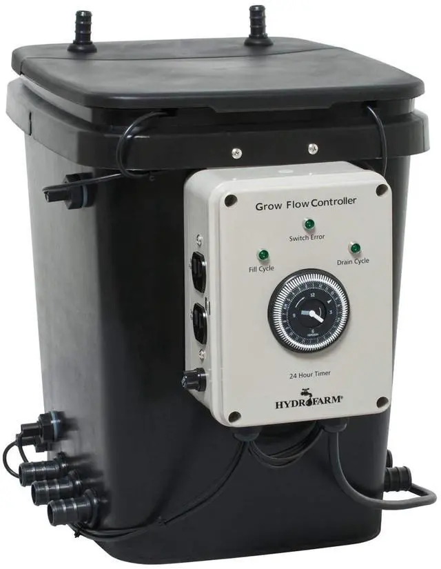 Main image of Active Aqua GFO7CB Hydroponic Electric Grow Flow Ebb System and Gro Controller Unit with 2 250GPH Pumps, Fittings, and 7 Gallon Controller Bucket