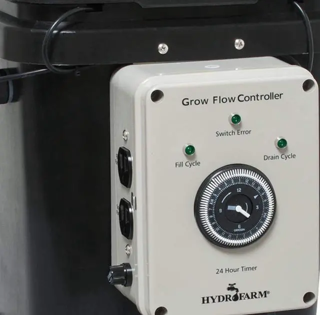Alt view image 2 of 6 - Active Aqua GFO7CB Hydroponic Electric Grow Flow Ebb System and Gro Controller Unit with 2 250GPH Pumps, Fittings, and 7 Gallon Controller Bucket