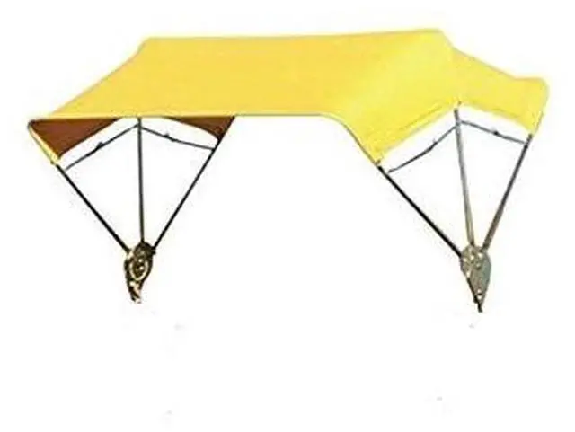 Main image of Yellow 3 Bow 40" Buggy Top Tractor Umbrella Frame & Canvas Cover TBT3 405476