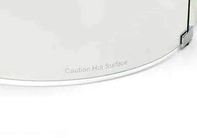 Alt view image 2 of 2 - Fire Round Fire Pit Glass Wind Guard (WG23-RD), 23-Inch