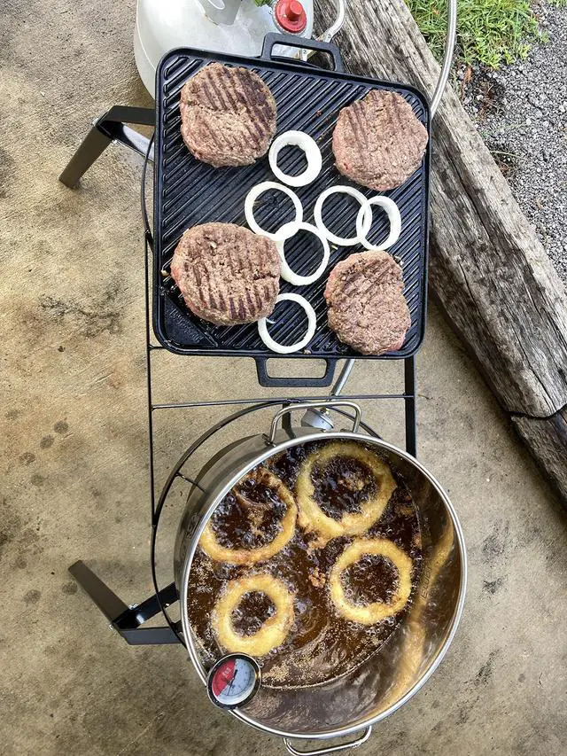 Alt view image 3 of 5 - Dual Burner Cooker - High Pressure, Dual 14 in Surfaces - 36 in - Steel