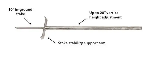 Alt view image 6 of 6 - Saucer X Campfire Grill | Premium Stainless Steel Campfire Grill | Portable Outdoor Cooking Gear for Camping and Backyard | 24" Cooking Grate | Self Pounding Stake | Made in the USA