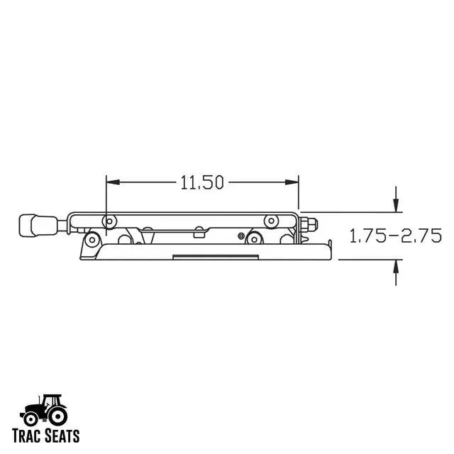 Alt view image 6 of 6 - MADE IN THE USA Seat Suspension Kit for Zero Turn Lawn Mower Skid Steer Forklift Tractor Seat