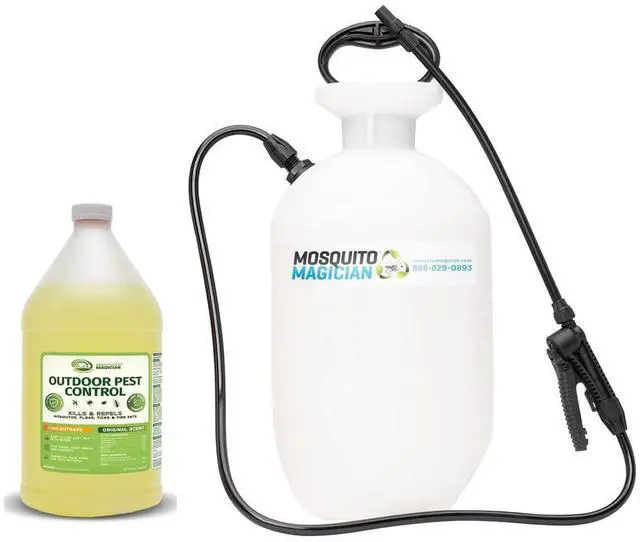 Main image of 1 Gallon Liquid Concentrate with a 2 Gallon Pump Up Sprayer - User-Friendly - Ideal for Yards, Lawns, Patios - Kills Mosquitoes, Fleas, Fire Ants - Includes 6 Natural Essential Oils