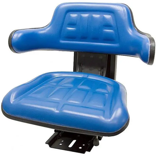 Main image of BLUE WAFFLE STYLE UNIVERSAL TRACTOR SUSPENSION SEAT FITS FORD/NEW HOLLAND 6000 6600 6610 7000 7100 7200 7600 7610 7700 (SAME DAY SHIPPING - Delivers in 1-4 Business days)
