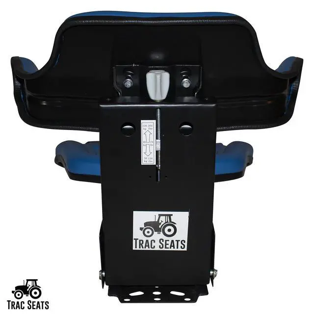 Alt view image 4 of 6 - BLUE WAFFLE STYLE UNIVERSAL TRACTOR SUSPENSION SEAT FITS FORD/NEW HOLLAND 6000 6600 6610 7000 7100 7200 7600 7610 7700 (SAME DAY SHIPPING - Delivers in 1-4 Business days)