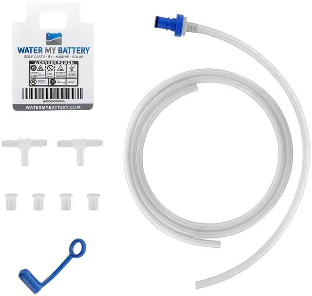 Alt view image 2 of 6 - Battery Watering System 8x6v (48 Volt) | Golf Cart, RV, Solar Watering System | Manual Pump Included