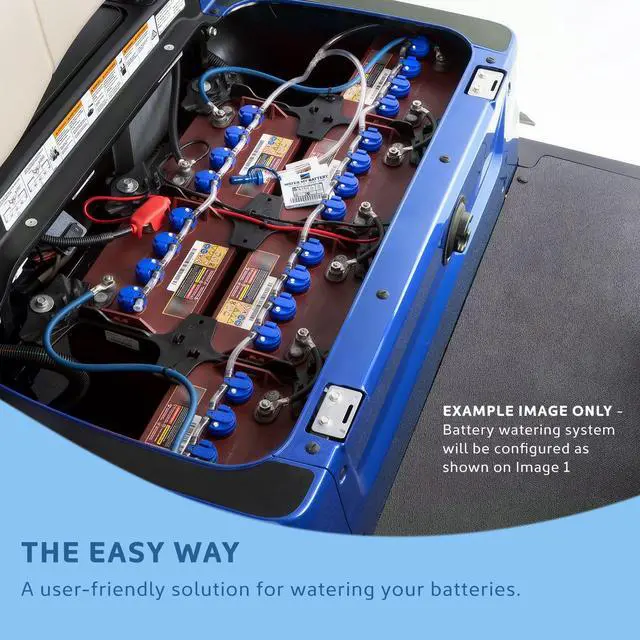 Alt view image 5 of 6 - Battery Watering System 8x6v (48 Volt) | Golf Cart, RV, Solar Watering System | Manual Pump Included