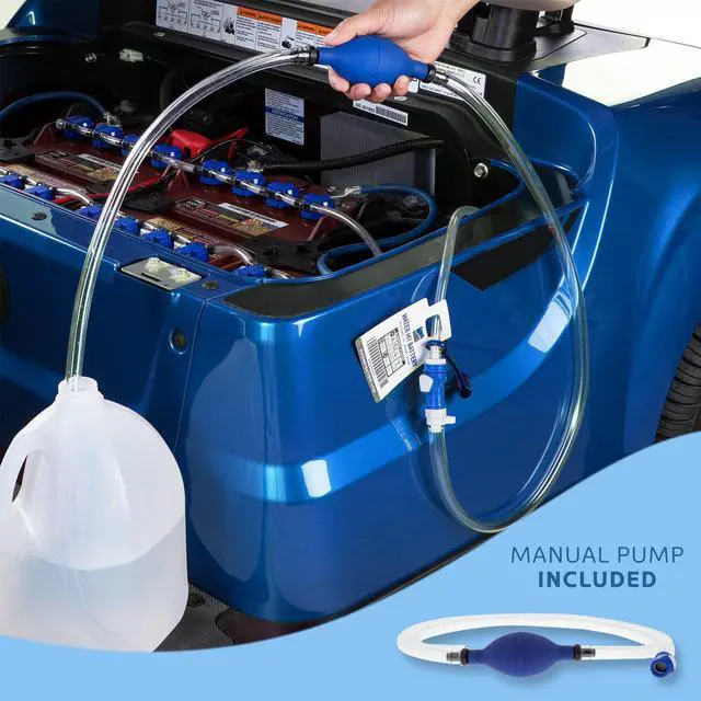 Alt view image 6 of 6 - Battery Watering System 8x6v (48 Volt) | Golf Cart, RV, Solar Watering System | Manual Pump Included