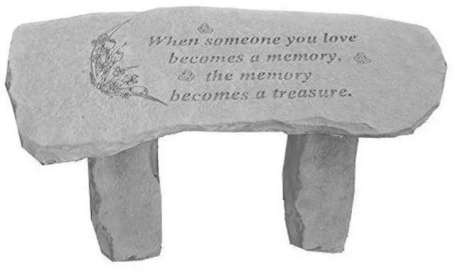 Main image of When Someone You Love...Sm Bench Decorative Stones, Multicolor