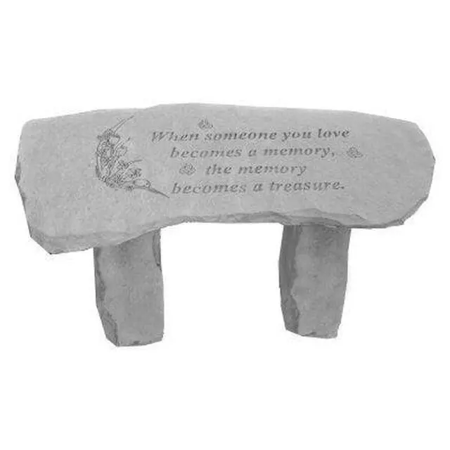 Alt view image 2 of 2 - When Someone You Love...Sm Bench Decorative Stones, Multicolor
