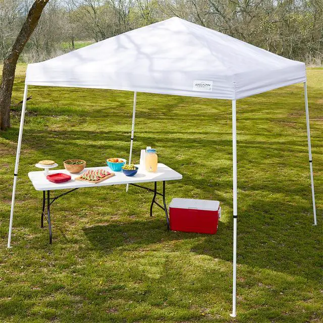 Alt view image 4 of 6 - Canopy V Series 2 10' x 10' Entry Level Angled Leg Instant Canopy, White