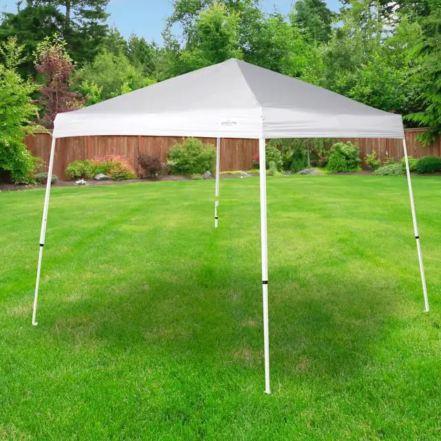 Alt view image 5 of 6 - Canopy V Series 2 10' x 10' Entry Level Angled Leg Instant Canopy, White