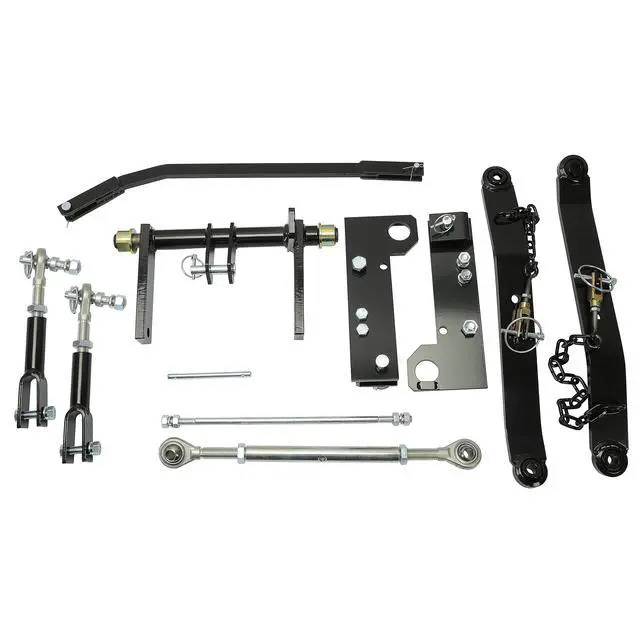 Alt view image 3 of 6 - 3 Point Hitch Steel Kit Compatible with John Deere 140 300 317 with Closed Frame Receiver Hook