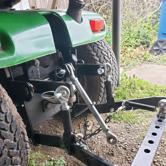 Alt view image 6 of 6 - 3 Point Hitch Steel Kit Compatible with John Deere 140 300 317 with Closed Frame Receiver Hook