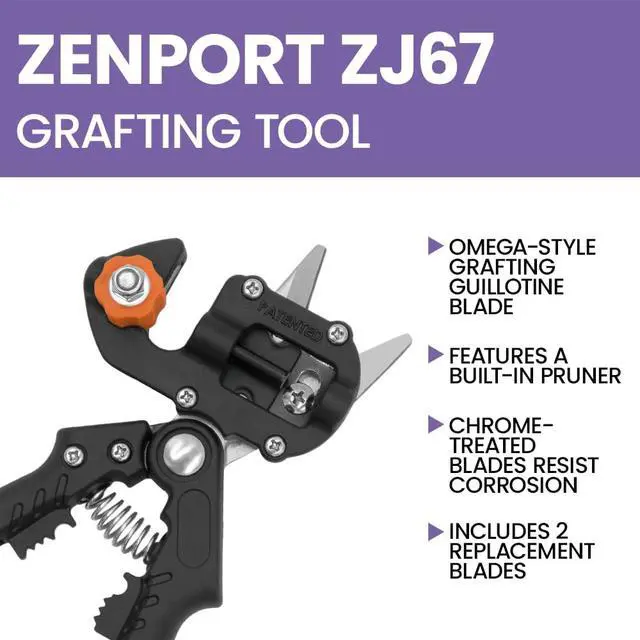 Alt view image 5 of 6 - ZJ67 Grafting Tool, Omega Style, Black - 5 Pack