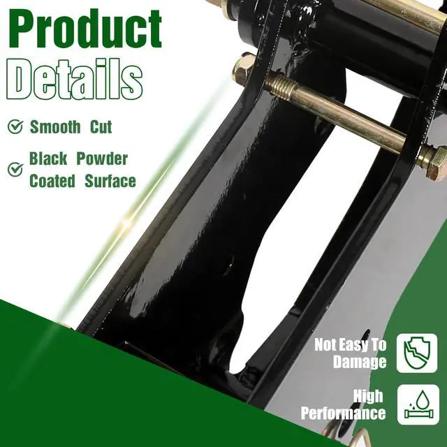 Alt view image 4 of 6 - Universal Backhoe Thumb Excavator Attachment Fit for 3.25" Boom Width Compatible with Kubota Woods Mahindra Deere JD Claw Tractor Black Powder Coated Steel Bolt On Durable Heavy Duty