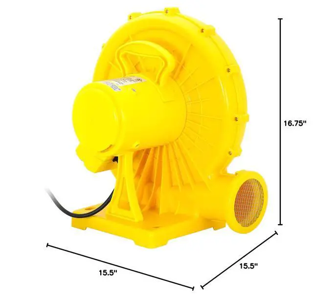 Alt view image 5 of 5 - Commercial Inflatable Bounce House Blower - 1,200 Watts (1.5 HP)