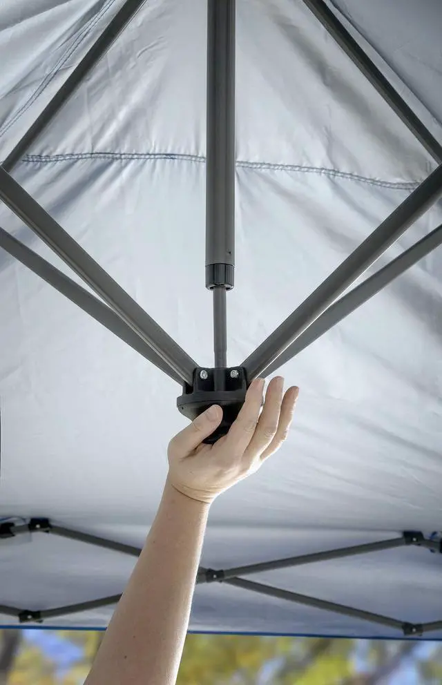Alt view image 4 of 6 - Patented 10 x 10 Pop Up Canopy EZ Open Tent. Canopy with Roller Bag and Tent Spikes for All Outdoor Activities