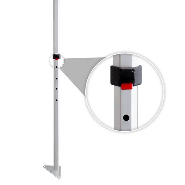 Alt view image 3 of 6 - 5x5 Canopy Tent Frame 27lb Aluminum Frame with Height Adjustable Hexagonal Legs Max Clearance Height of 7ft Perfect for Pop Up Canopy, Beach Canopy, Camping Canopy Frame Only