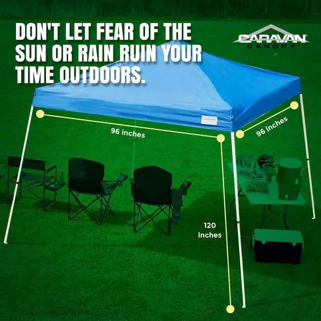 Alt view image 4 of 6 - Sports 21007800020, 10'x10' Base 8'x8' top, Blue