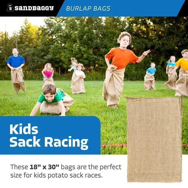 Alt view image 6 of 6 - Large Burlap Bags 18" x 30" - Burlap Bags for Planting/Gardening, Plant Covers by (Pack of 50)