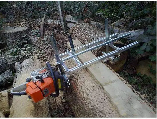 Alt view image 3 of 5 - chainsaw mill Portable Chainsaw mill 36" Inch steel and Aluminum Planking Milling Bar Size Cutting Milling