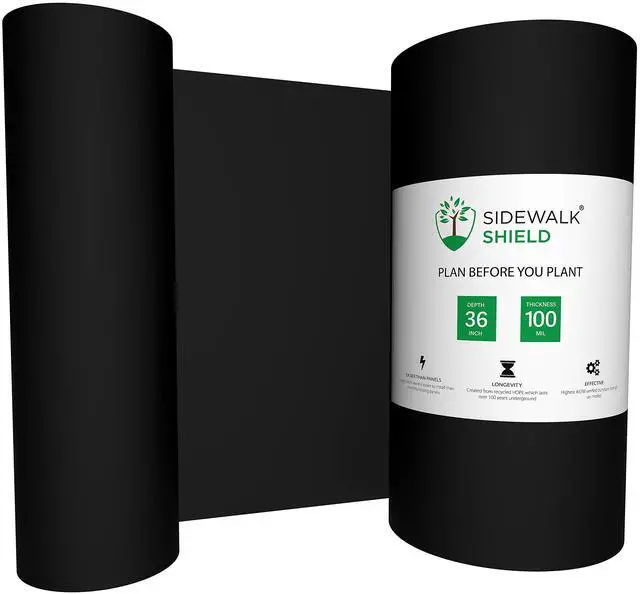 Main image of Tree Root Control Barrier (Heavy Duty - 36 inch Depth, 25 feet)