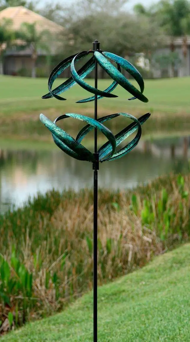 Main image of Sphere Wind Spinner, Blue
