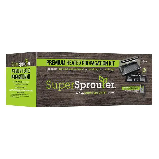 Alt view image 5 of 6 - Premium Heated Propagation Kit for Starting Seeds or Cuttings, Includes Heat Mat, Tray, Grow Light, and More