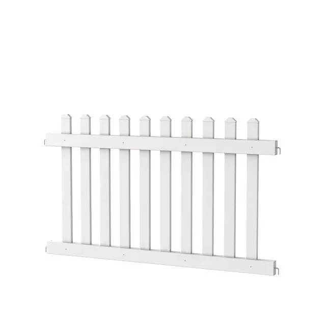 Alt view image 2 of 6 - Montour Line Picket Event Fence Panel, White - Panel Only