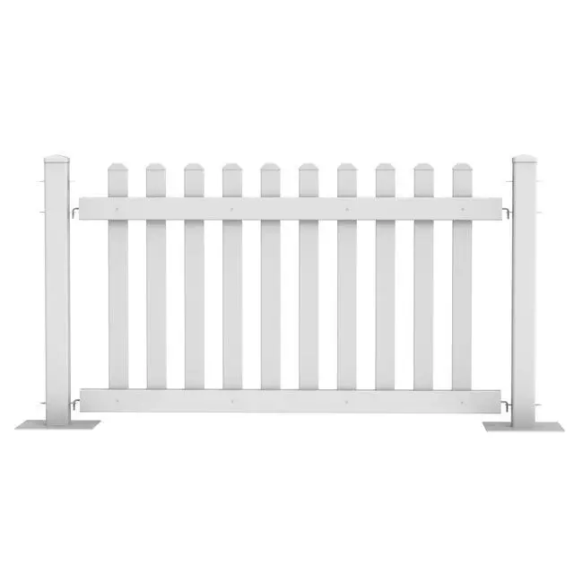 Alt view image 3 of 6 - Montour Line Picket Event Fence Panel, White - Panel Only