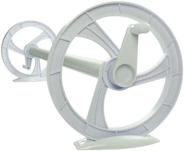 Main image of 16' Wide Inground Solar Cover Reel System | Fits 800 to 1200 Series or Up to 12 Mil Solar Blankets | Perfect for Oval or Rectangular In-Ground Swimming Pools | White