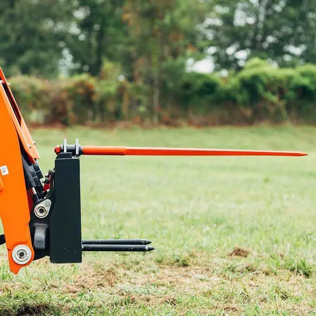 Alt view image 3 of 6 - Skid Steer Hay Frame Attachment, Optional Conus 2 and Stabilizer Spears, Rated 3,000 LB, Quick Tach Mounting, Hay Handling Tractor and Skid Steer Attachments