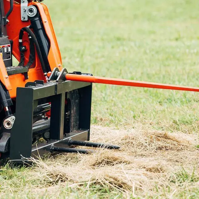 Alt view image 4 of 6 - Skid Steer Hay Frame Attachment, Optional Conus 2 and Stabilizer Spears, Rated 3,000 LB, Quick Tach Mounting, Hay Handling Tractor and Skid Steer Attachments