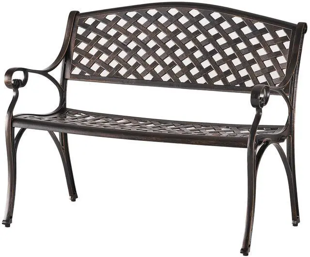 Main image of Eastwood Antique Copper Cast Aluminum Bench