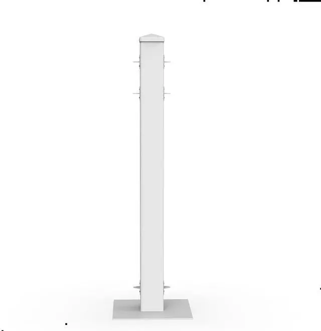 Main image of Montour Line Traditional Event Fence Post, White - Post Only