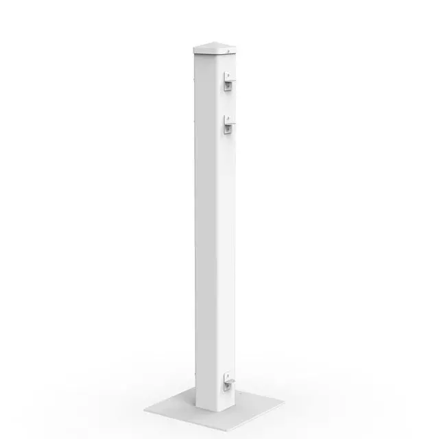 Alt view image 2 of 6 - Montour Line Traditional Event Fence Post, White - Post Only