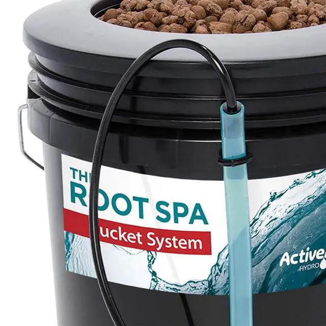 Alt view image 3 of 6 - RS5GAL4SYS Root Spa 5 Gallon Hydroponic 4 Bucket Deep Water Culture Grow Kit System with Multi-Purpose Air Hose and Air Pump, Black