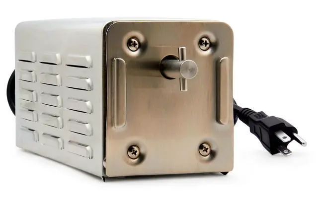Alt view image 2 of 6 - 3RPM Stainless Steel Spit Rotisserie Motor- Up to 75lbs - High Grade Stainless Steel Electric Motor BBQ Grill Roaster